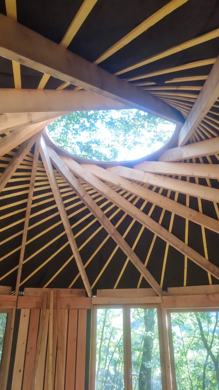 Charpente vue du ciel